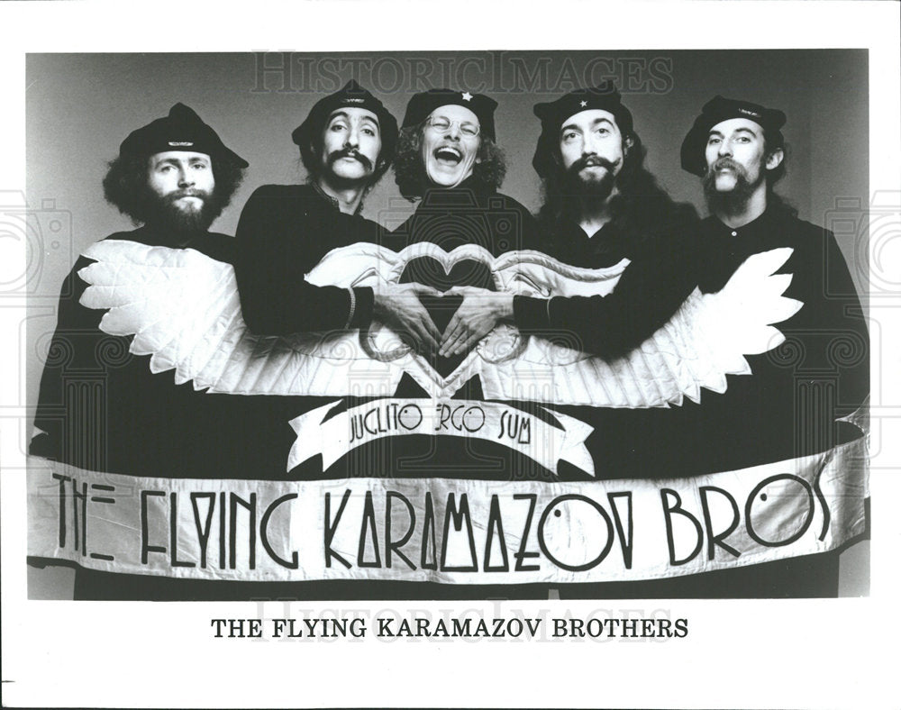 1986 Press Photo Music Group Flying Karamazov Brothers - Historic Images