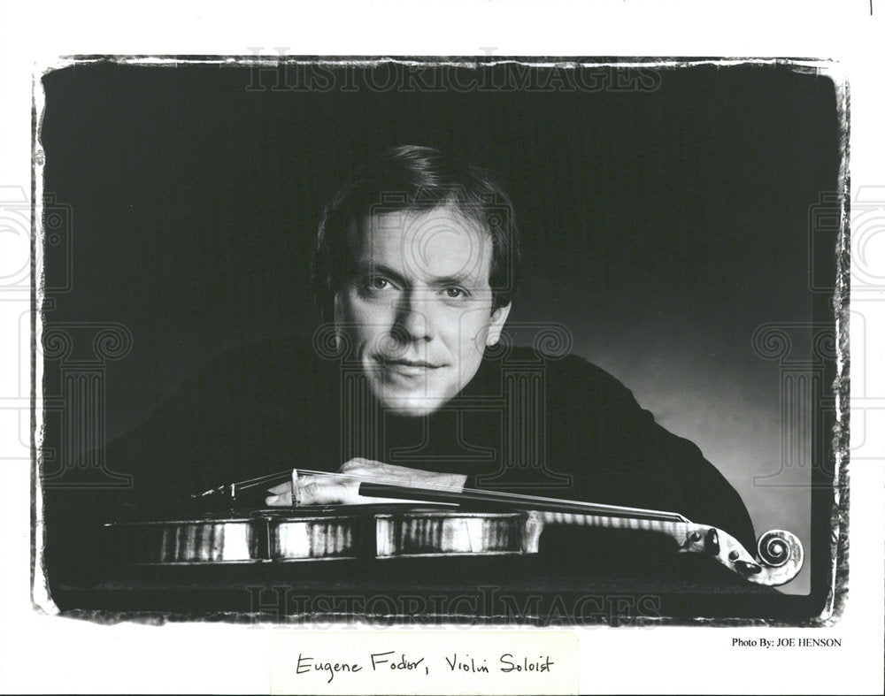 1999 Press Photo Violin Virtuoso Eugene Fodor  - Historic Images