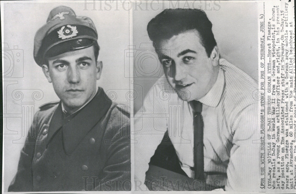 1959 Press Photo Past and Present, Horst Fluegge - Historic Images