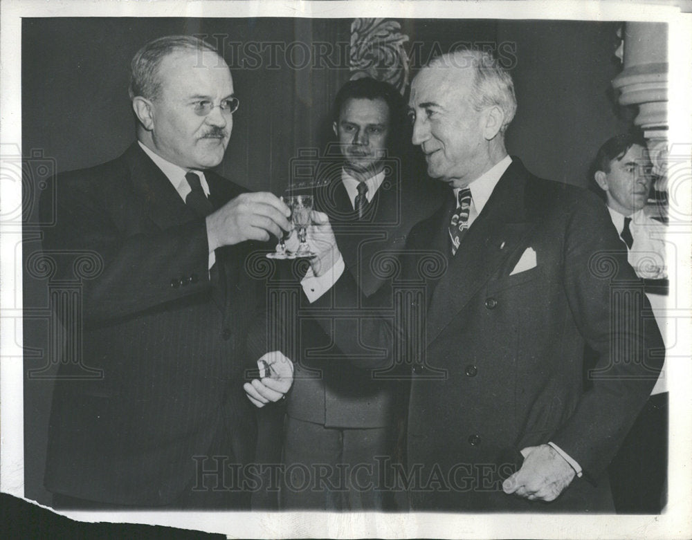 Press Photo Vyacheslav Molotov James Byrnes Russia US  - Historic Images