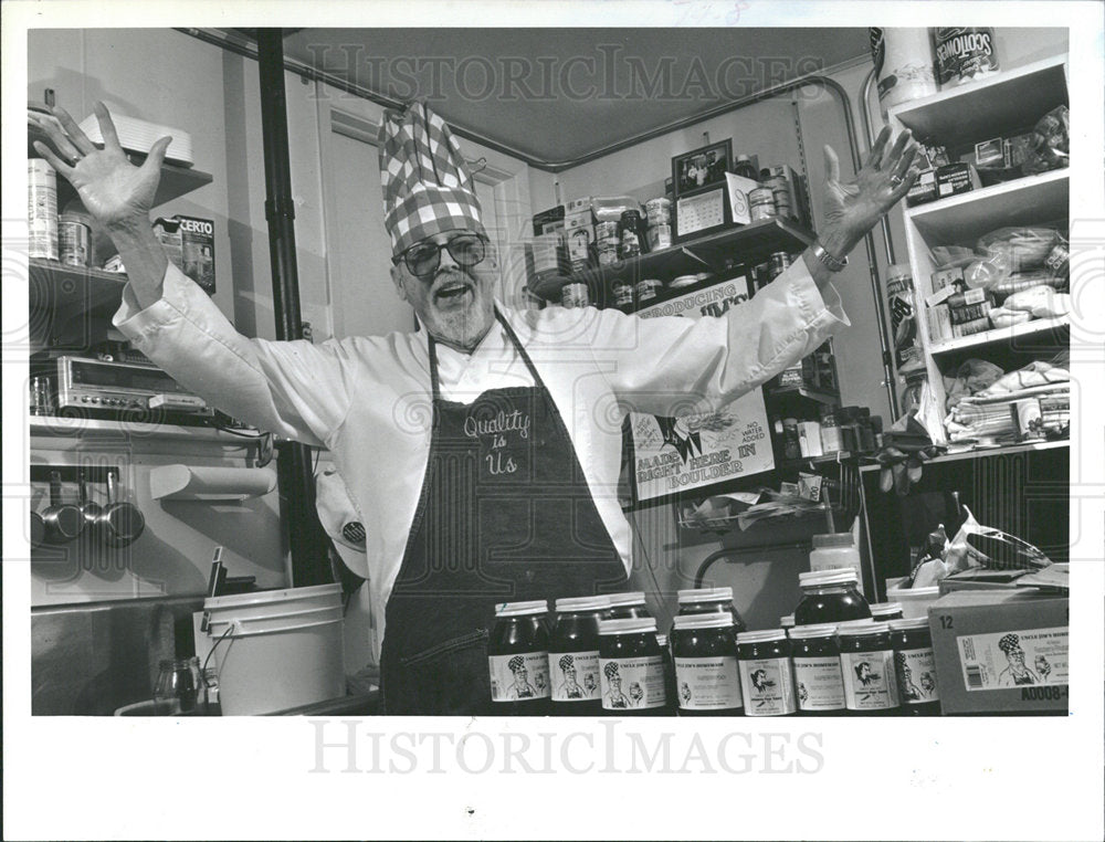 1992 Press Photo Chef Jim Hicks - Historic Images