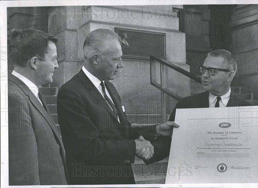 1962 Press Photo Luther Hodges Steve McNichols Killgore - Historic Images