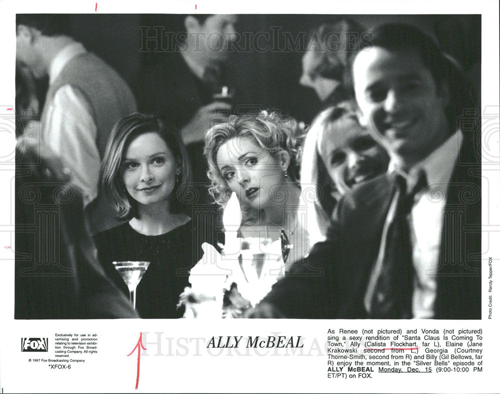 1998 Press Photo Actress Calista Flockhart - Historic Images