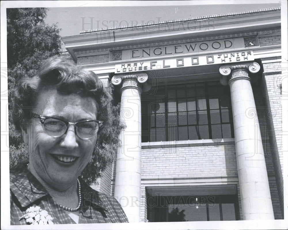 1961 Press Photo Mary Louise Flood Denver Teacher  - Historic Images