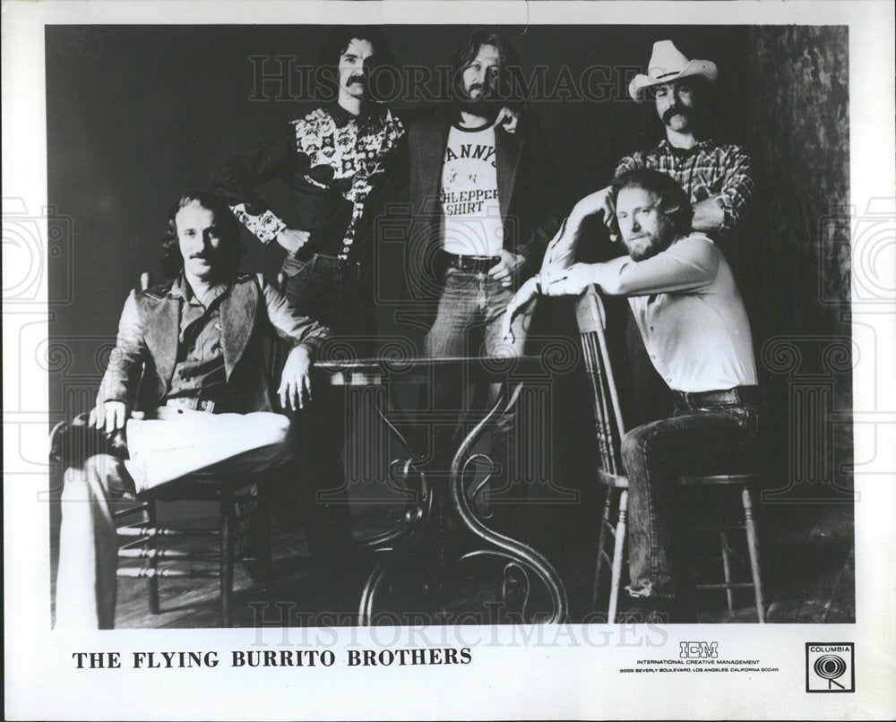 1976 Press PhotoTom Jans Flying Burrito Brothers Ebbets - Historic Images
