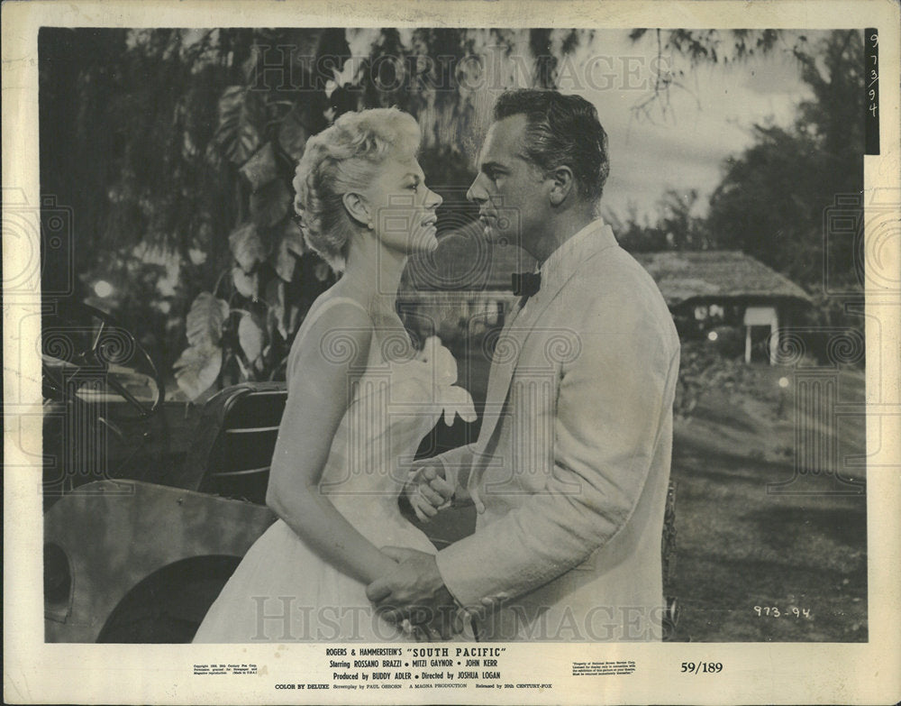 1969 Press Photo Mitzi Gaynor Rossano Brazzi Film Actor - Historic Images