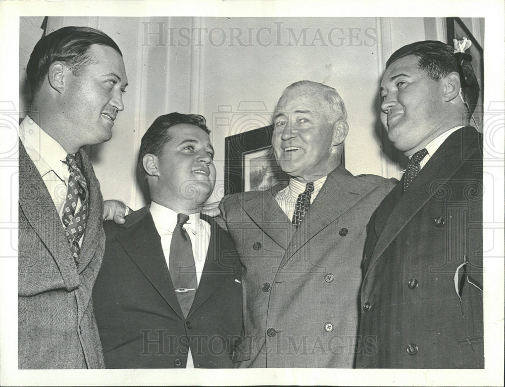 1938 Press Photo Hines Tammany James Mistrial Joy Son - Historic Images