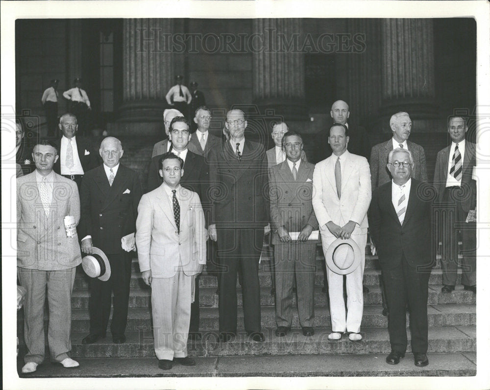 1938 Photo Blue Ribbon Jury Hearing Evidence In Trial - Historic Images