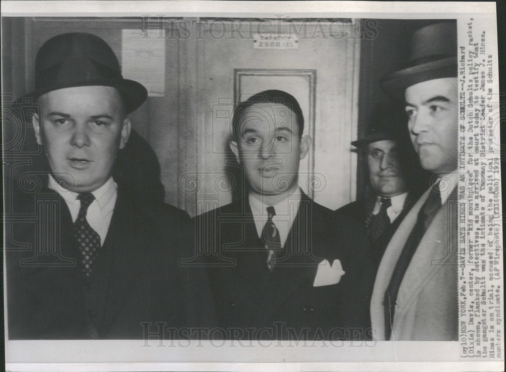 1939 Press Photo Richard Dixie Davis Dutch Schultz Kid  - Historic Images