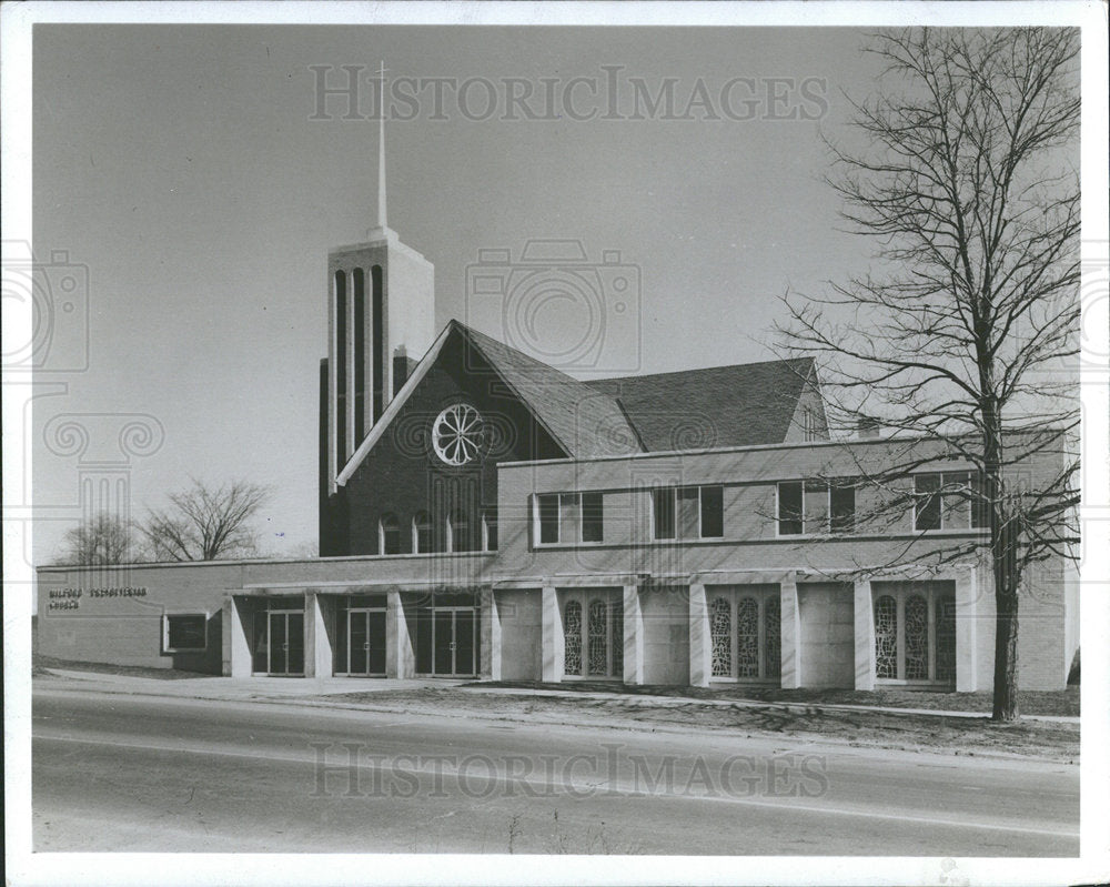 1966 Press Photo Preshvterian Church Milford Chapel Art - Historic Images