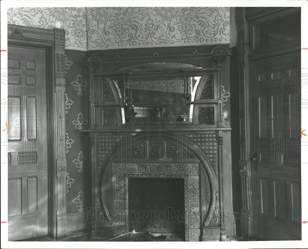 1981 Press Photo David Hopkins Library Hackey Michigan - Historic Images