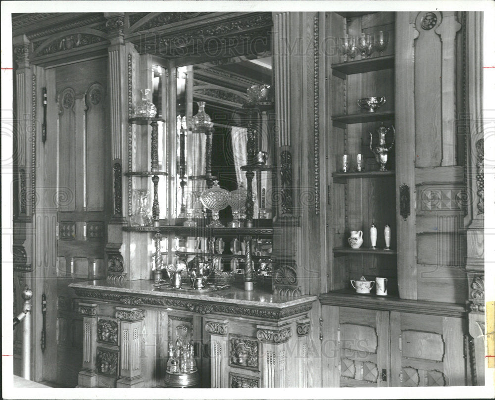 1981 Press Photo HopkinsDining room Hackley Muskegon  - Historic Images