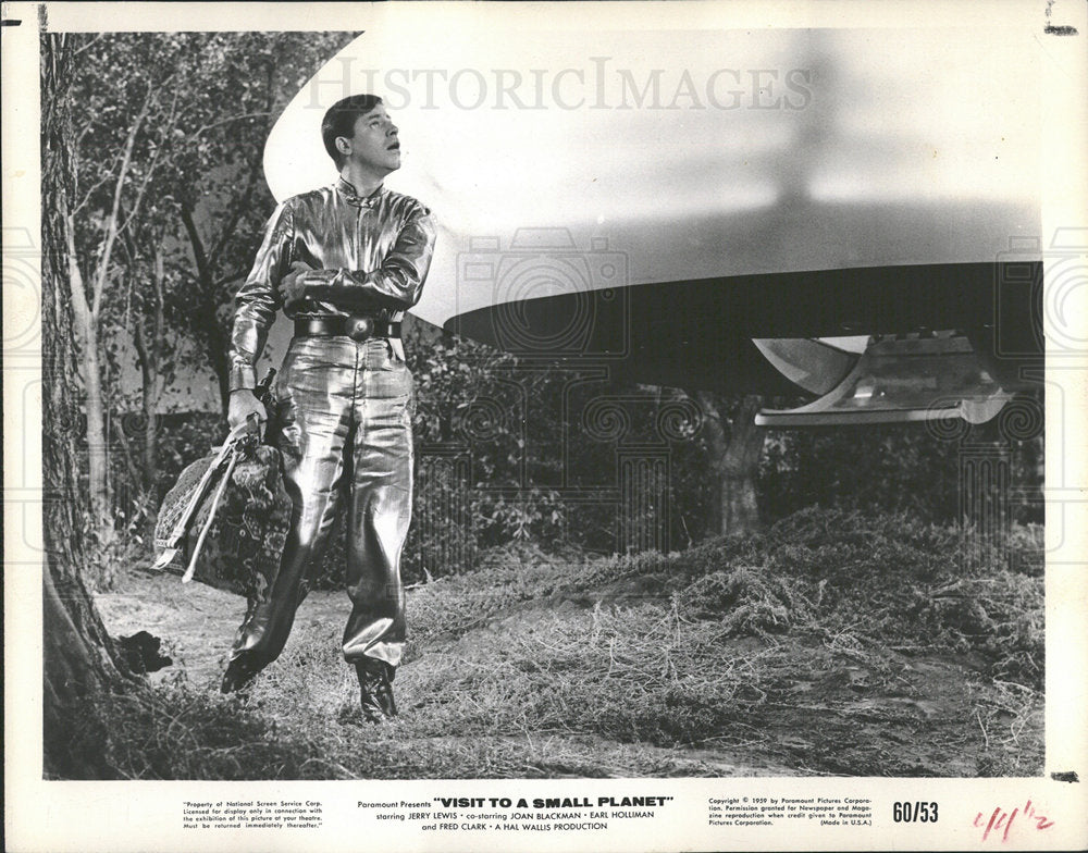 1960 Press Photo Jerry Lewis Stars in Paramount Movie - Historic Images
