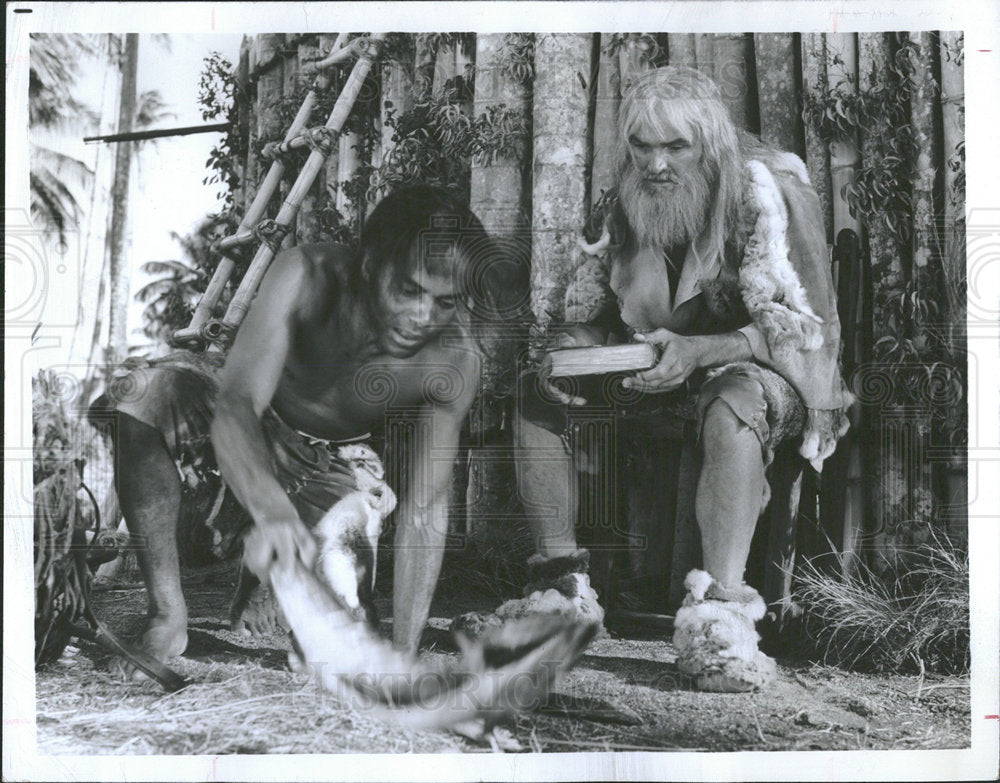 1974 Press Photo  Wilderness TV Stanley Baker Ram John - Historic Images