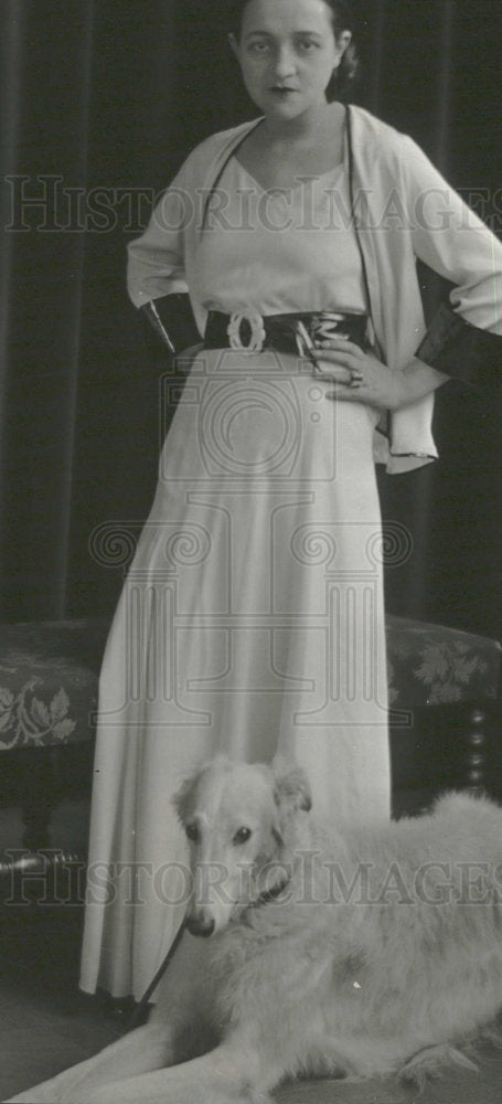 1931 Press Photo Senora Dona Herminia Chilean Davila - Historic Images
