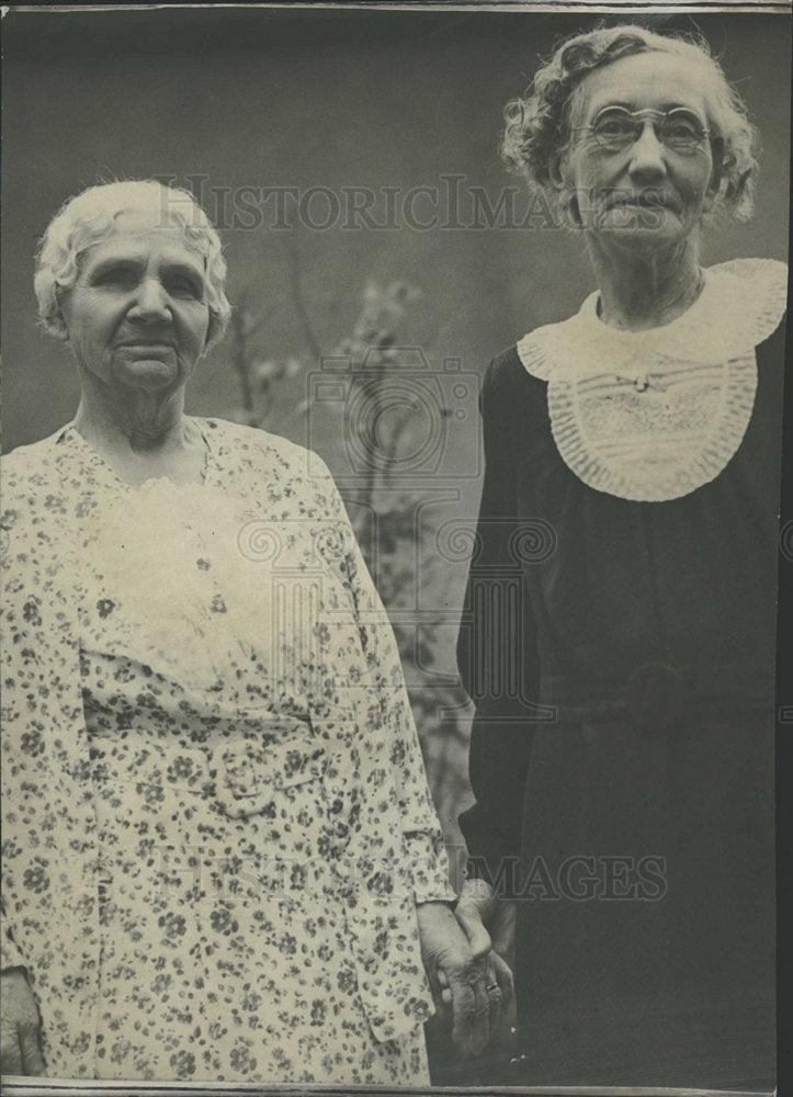 1936 Press Photo Mrs Amanda Crawford Laura Parshall - Historic Images