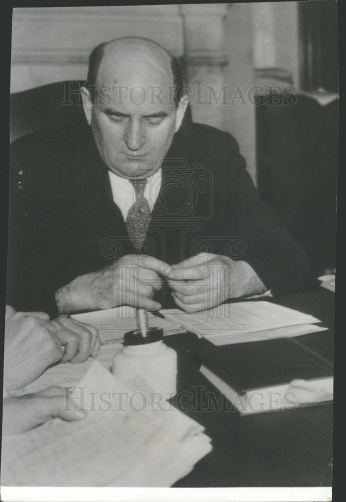 1935 Press Photo Senator Lynn J Frazier - Historic Images