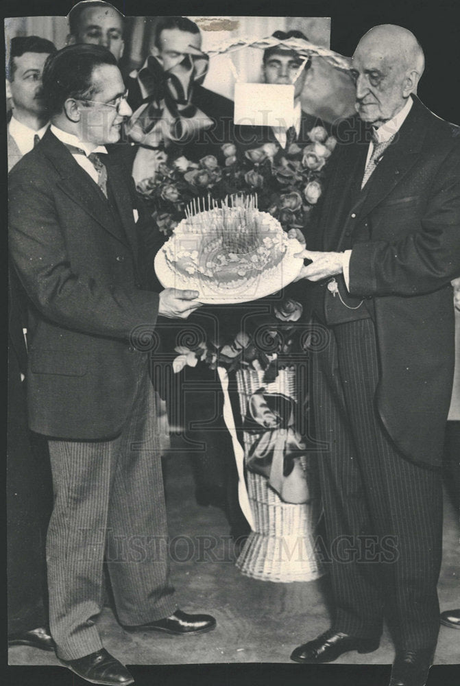 1938 Press Photo Chauncey Depew 93rd Birthday - Historic Images