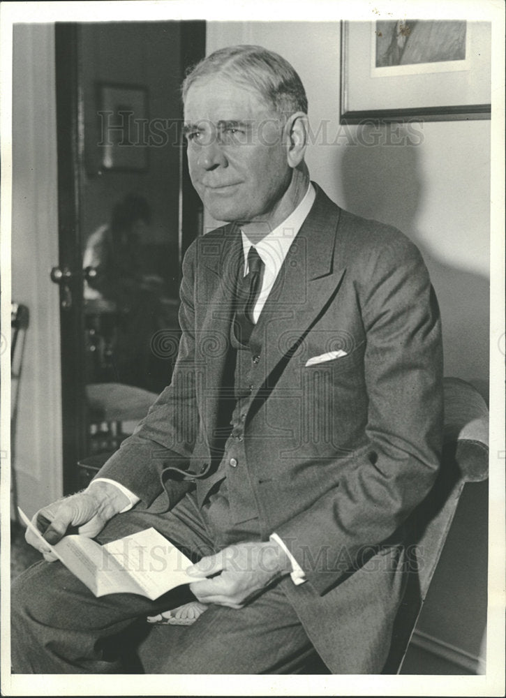 1933 Press Photo George H. Dern Secretary War  - Historic Images