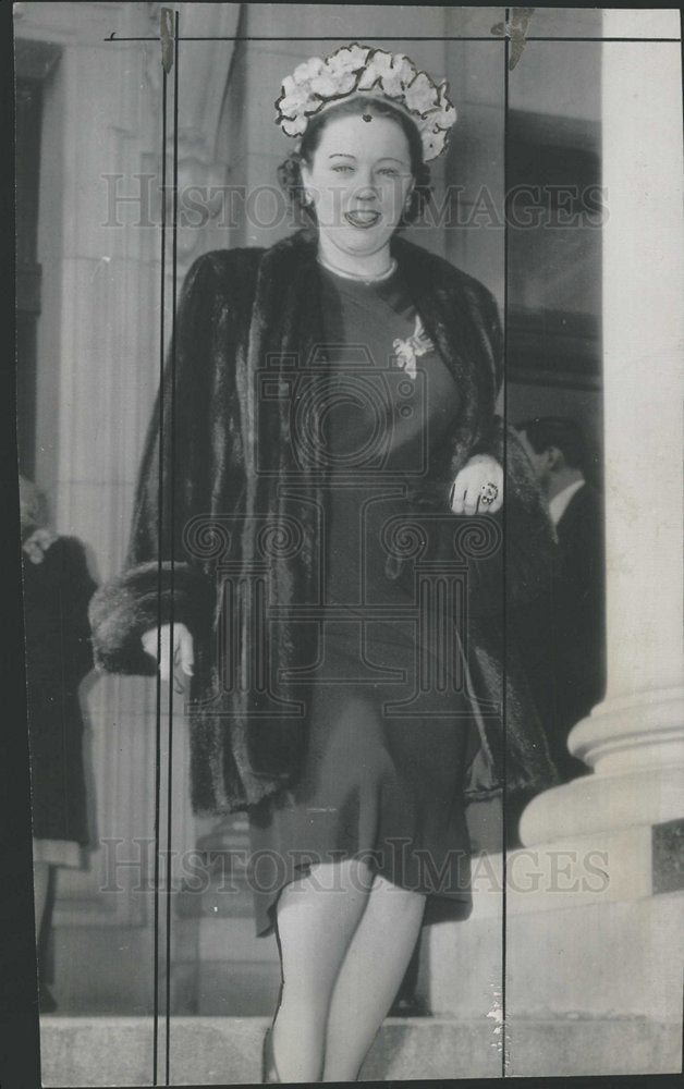 1946 Press Photo Mrs Frances Edward Browning Civelli   - Historic Images