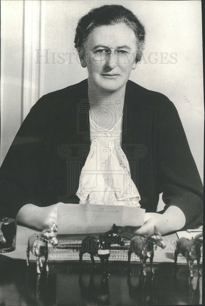 1936 Press Photo Mary Dewson Democratic National role  - Historic Images