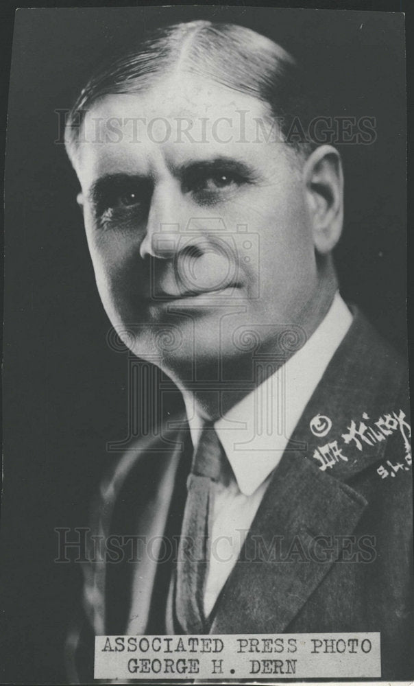 1928 Press Photo George Henry Dern American Governor - RRY23749 - Historic Images