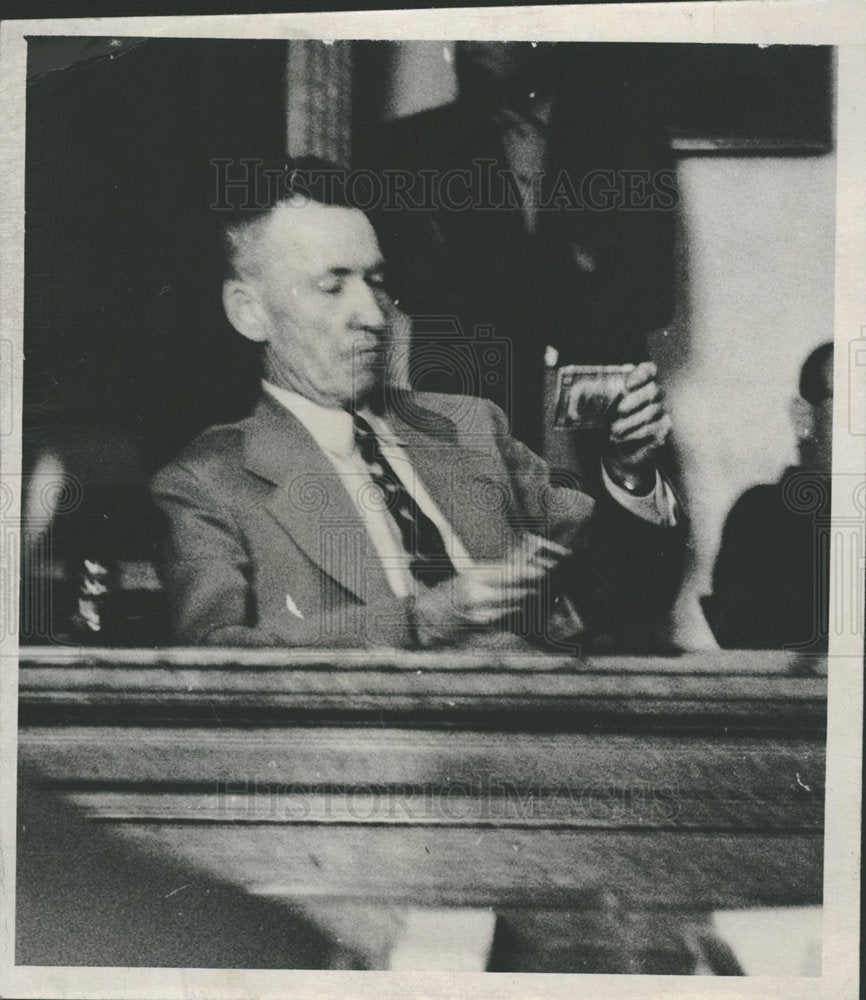 1940 Press Photo Ray Humphrey Chief investigator Herber - Historic Images