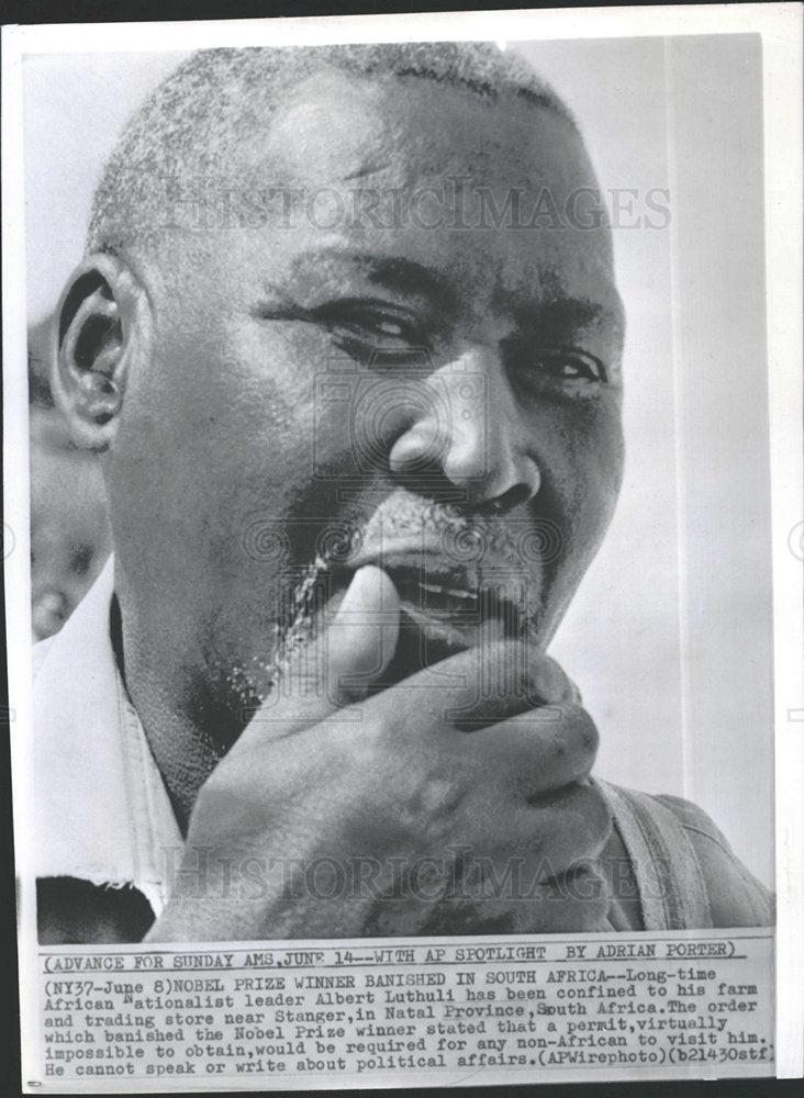 1984 Press Photo South Africa National leader Albert  - Historic Images