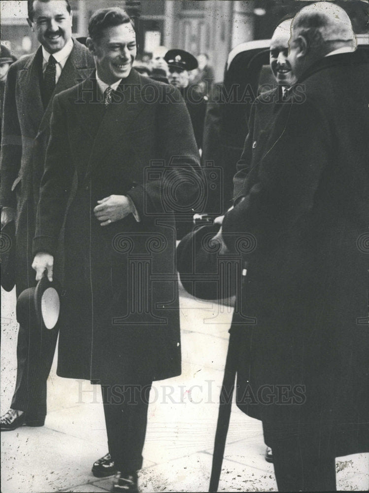 1937 Press Photo George VI Lord Derby British Monarch - Historic Images