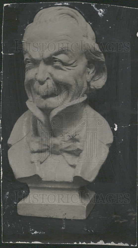 1919 Press Photo Lloyd George, done in clay by R.Idris  - Historic Images