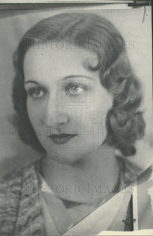 1933 Press Photo Henore Crittenden Denver Still Look - Historic Images
