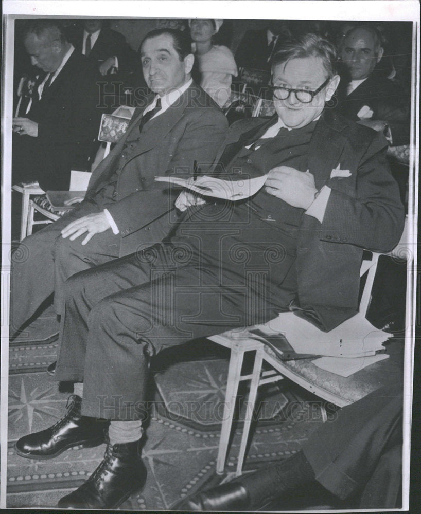 1963 Press Photo Lord Hailsham Pierre Mendes France  - Historic Images
