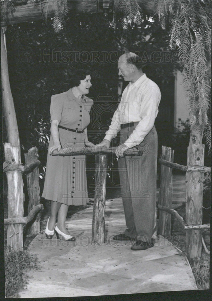 1941 Press Photo Fay Holden Dave Clyde Goldwyn Mayer  - Historic Images