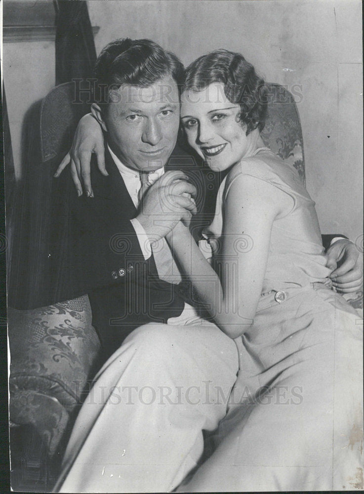 1931 Press Photo Newly weds June Collyer Stuart Erwin - Historic Images
