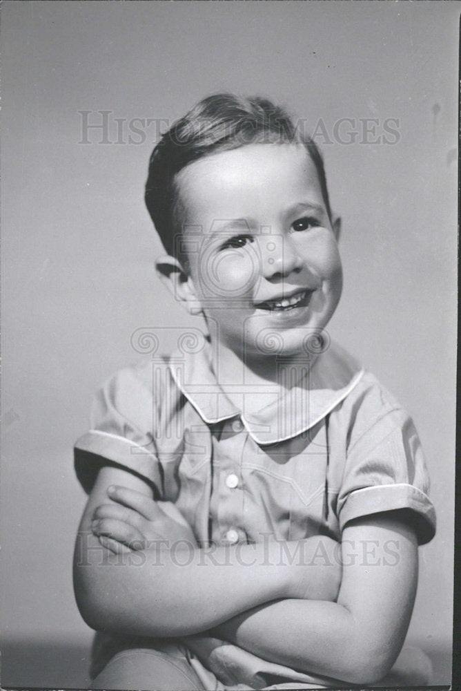 1942 Press Photo Dr. Leonard Freeman Son - Historic Images