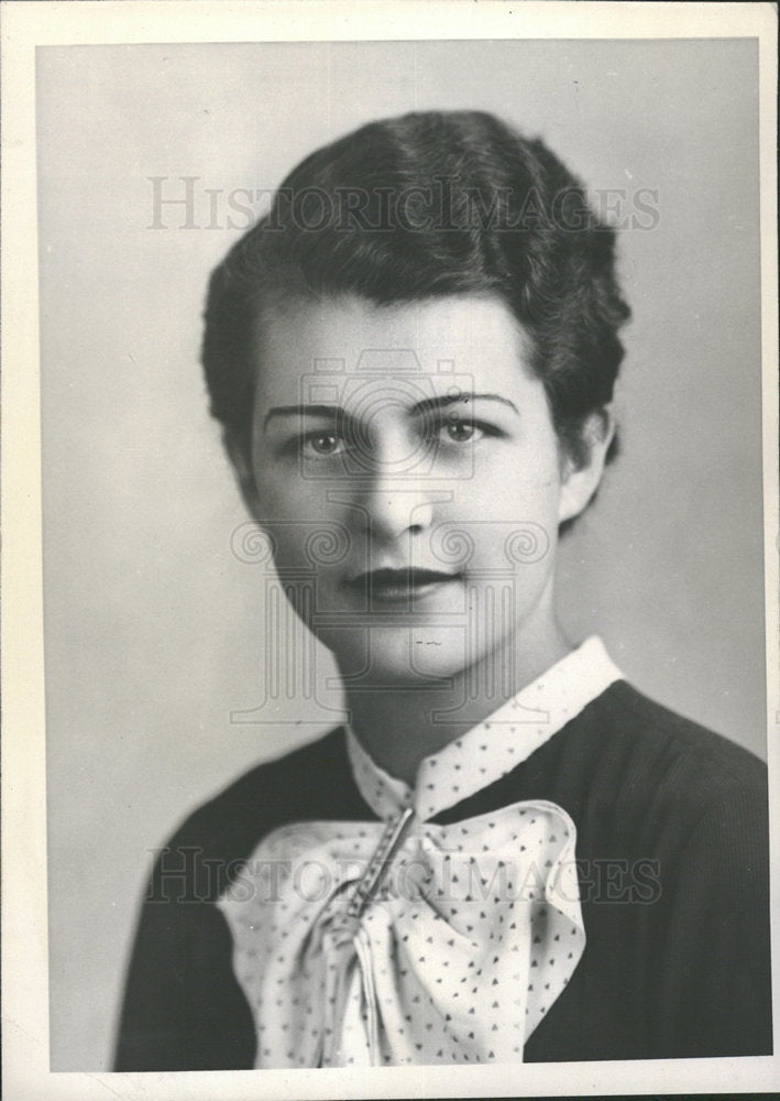 1935 Press Photo Amy Gibble Campus Leader  Colorado - Historic Images