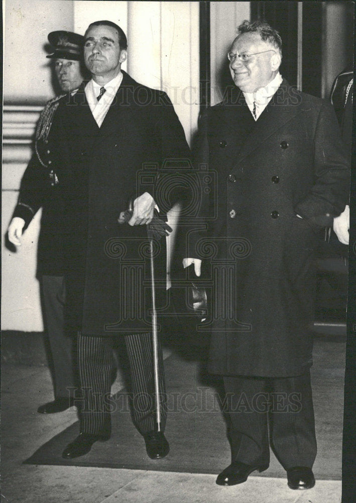 1933 Press Photo Makim Litvinoff Soviet Roosevelt Dunn - Historic Images