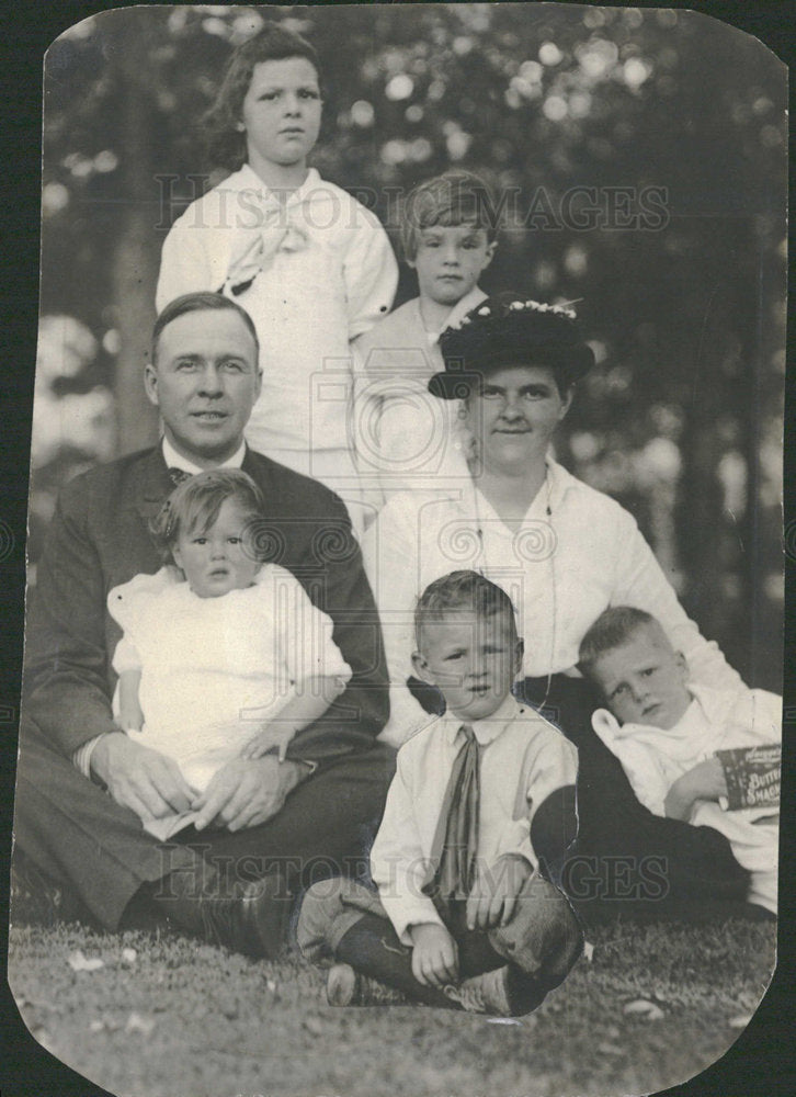 1915 Press Photo HG Garwood Iowa Washington Park Picnic - Historic Images