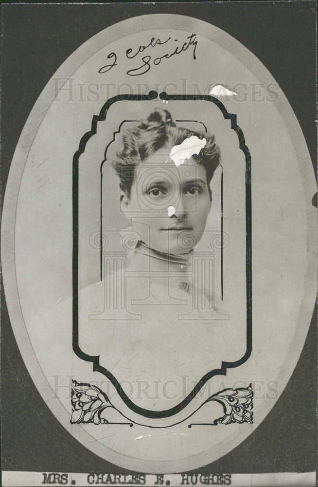 Press Photo Mrs.Charles E.Hughes. - Historic Images