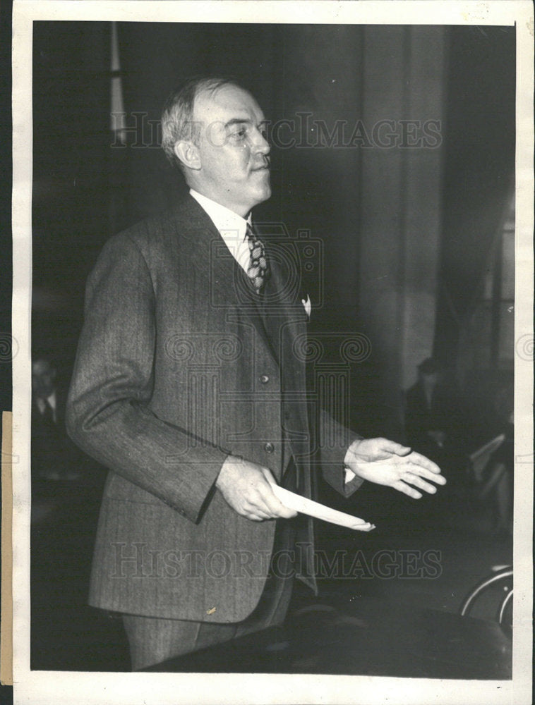 1934 Press Photo William Mac Cracken Hoover Washington  - Historic Images