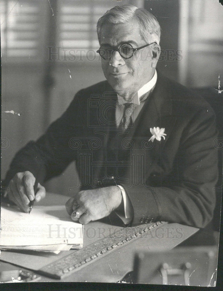 1931 Press Photo President Cuba Machado economic tax  - Historic Images