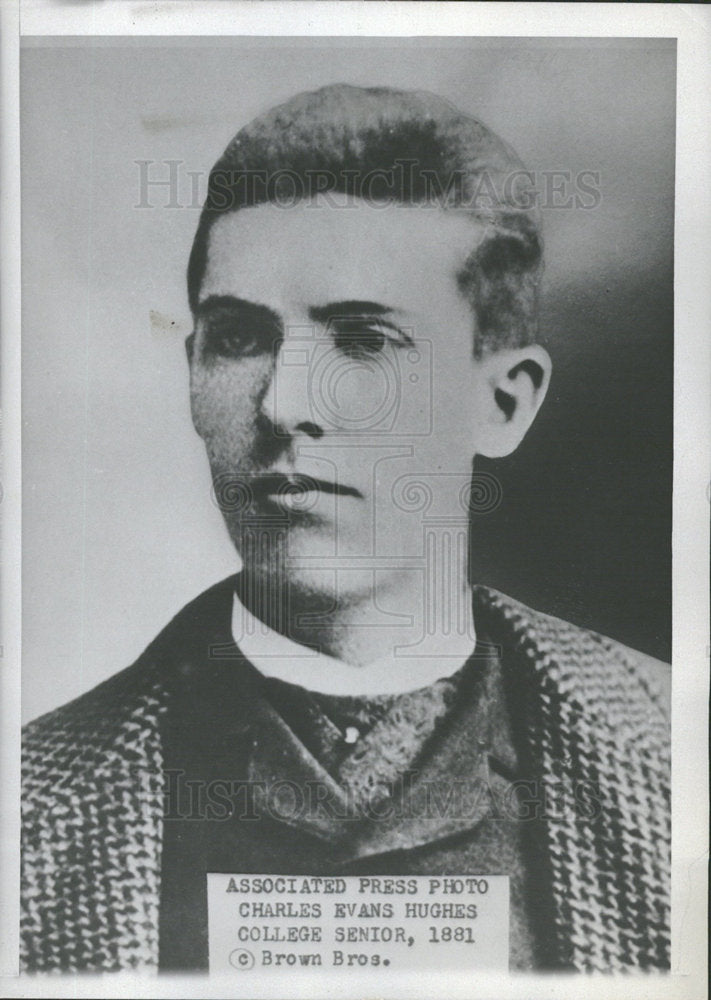 1981 Press Photo Charles Evans Hughe American statesman - Historic Images