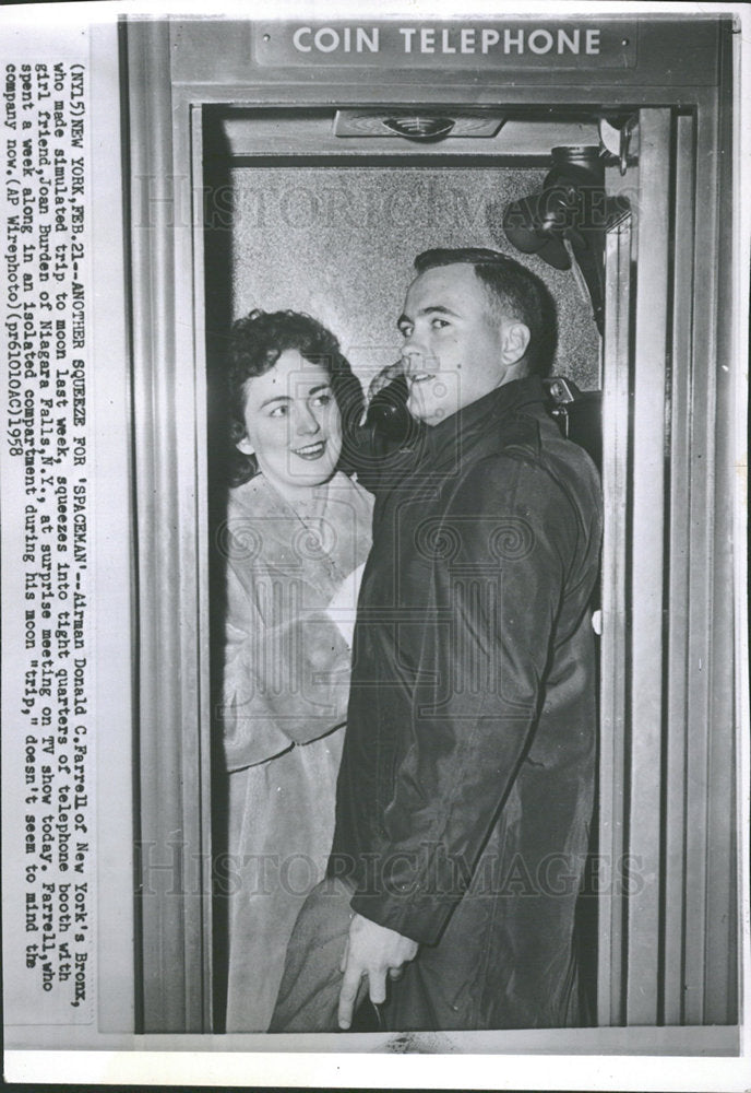 1958 Airman Donald Farrell New York Burden - Historic Images