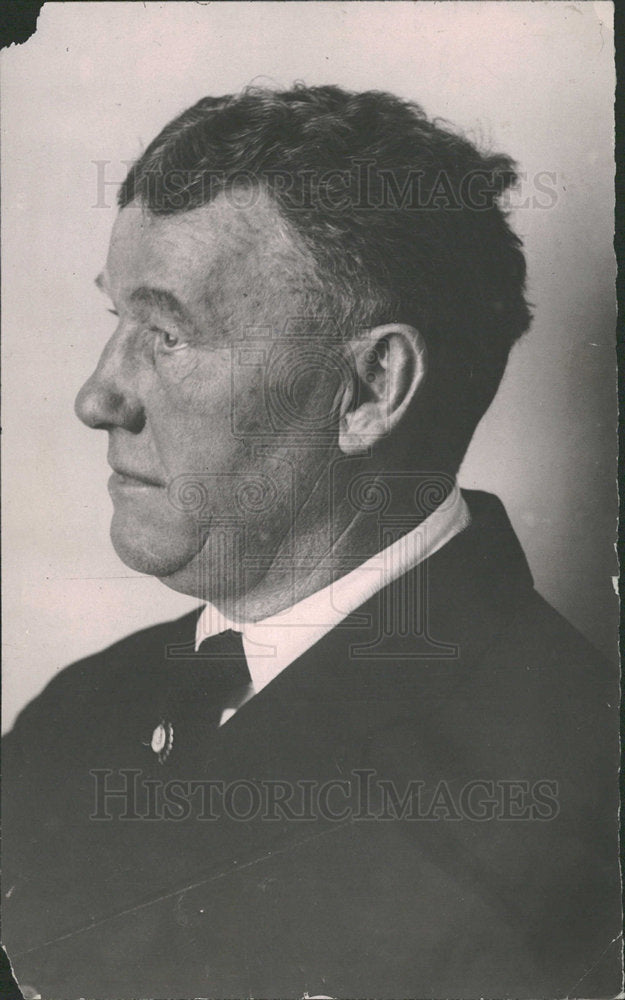1920 Press Photo PR Gallagher Black Coat Tie White  - Historic Images