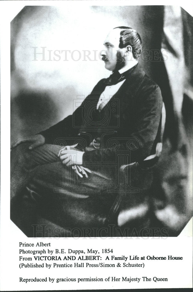 Press Photo Prince Albert of SaxeCoburg Gotha Queen - Historic Images