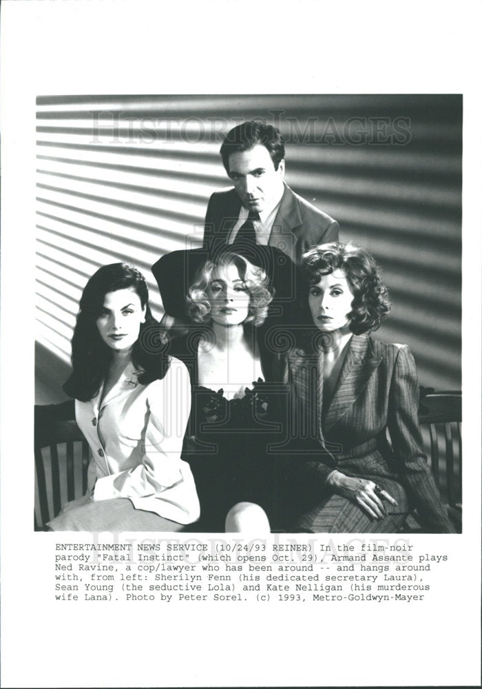 1993 Press Photo Fetal Instinct Armand Assante Ravine  - Historic Images
