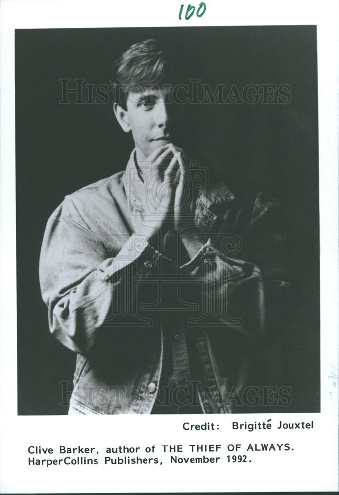 1993 Press Photo Clive Barker English Film Director. - Historic Images