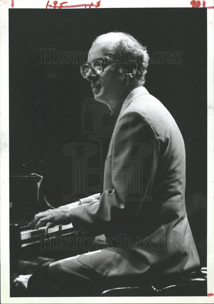 1983 Press Photo Dick Hyman jazz pianist composer - Historic Images