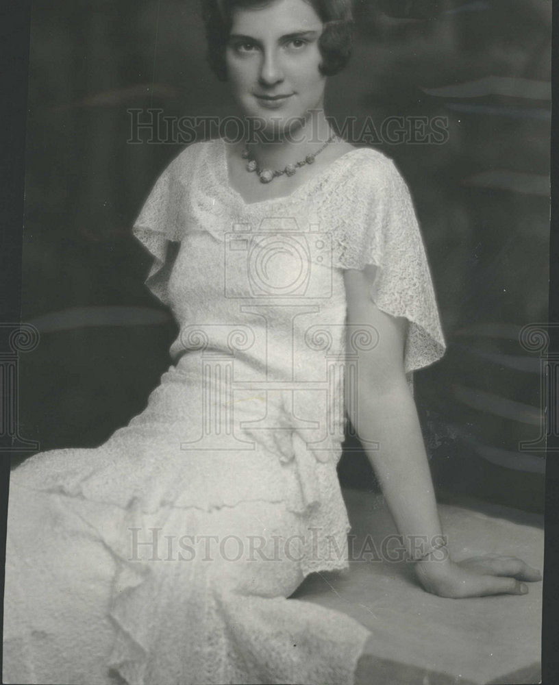 1931 Press Photo Miss Hyde daughter Secretary Ag. - Historic Images