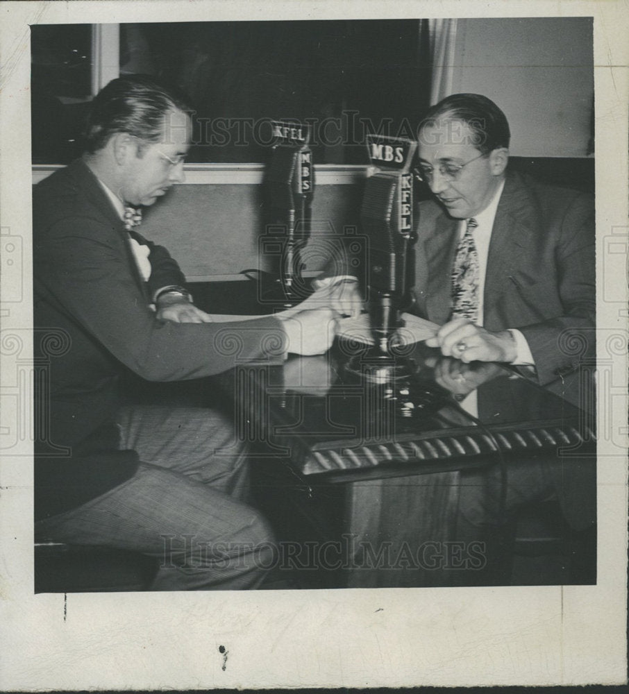 1946 Press Photo Jack Fitzpatrick And Palmer Hoyt - Historic Images